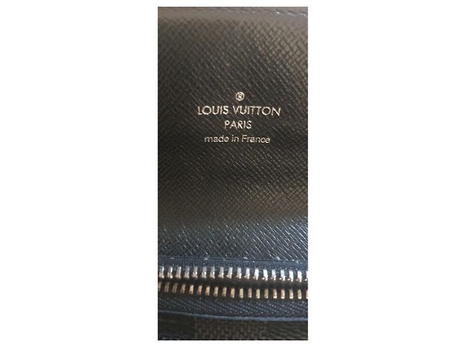 Cartera Louis Vuitton Damier Graphite Canvas con cadena Negro - vista 7