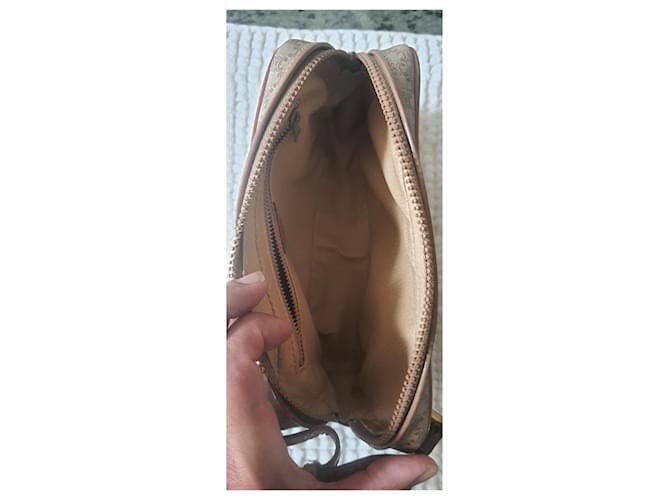 Céline Beauty case Celine Triomphe Canvas Marrone Beige - vista 5