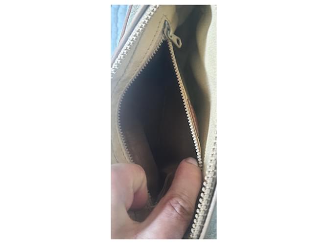 Céline Beauty case Celine Triomphe Canvas Marrone Beige - vista 6