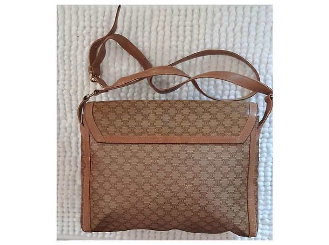 Céline Celine Triomphe Monogram Schultertasche Braun - Ansicht 2