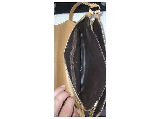 Céline Celine Triomphe Monogram Schultertasche Braun - Ansicht 4