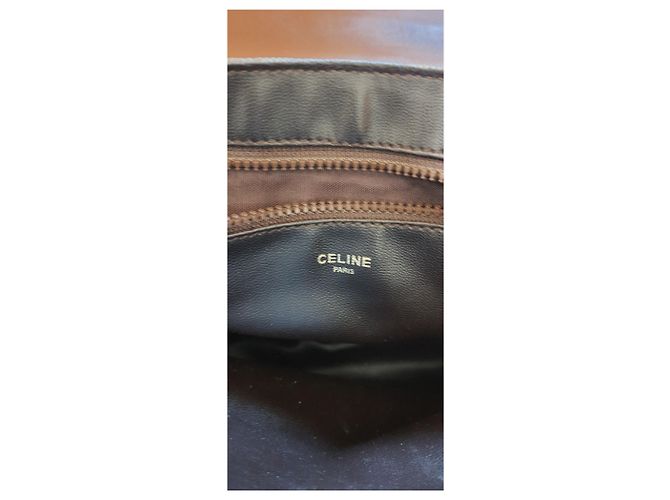Céline Celine Triomphe Monogram Schultertasche Braun - Ansicht 8