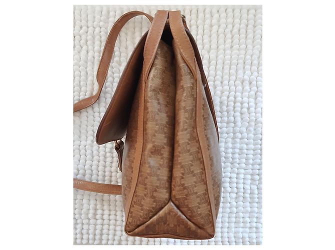 Céline Celine Triomphe Monogram Schultertasche Braun - Ansicht 9