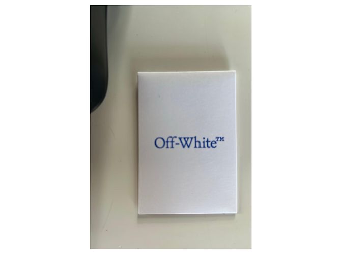 Off White Borsa Off-White Jitney Shoulder 0.7 Quote Nero Bianco - vista 7