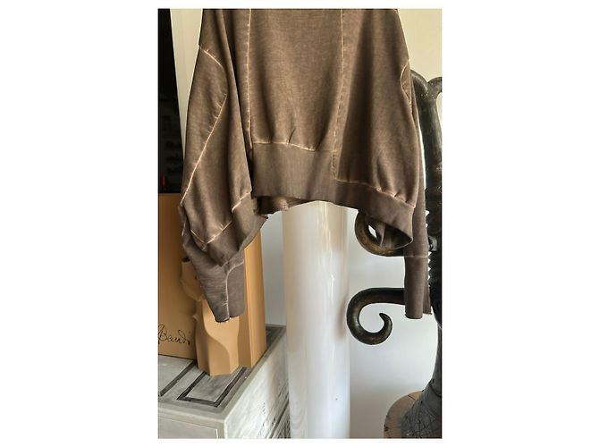 Munthe Plus Simonsen Sudadera corta PLU marrón efecto tie-dye Castaño Marrón oscuro - vista 10