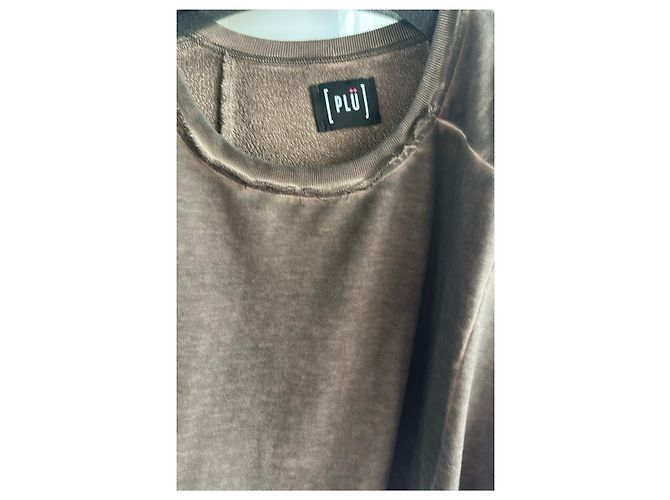 Munthe Plus Simonsen Sudadera corta PLU marrón efecto tie-dye Castaño Marrón oscuro - vista 2