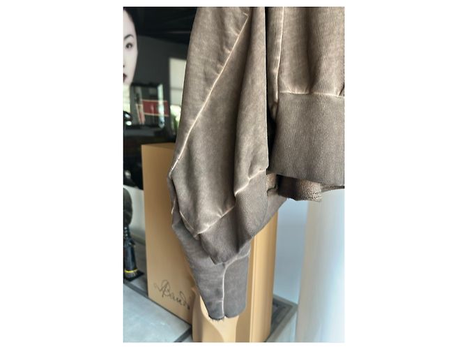 Munthe Plus Simonsen Sudadera corta PLU marrón efecto tie-dye Castaño Marrón oscuro - vista 9