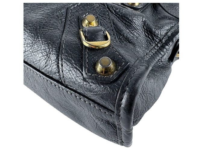 Borsa Balenciaga Classic Mini City Marrone - vista 7