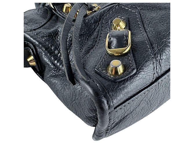 Borsa Balenciaga Classic Mini City Marrone - vista 8