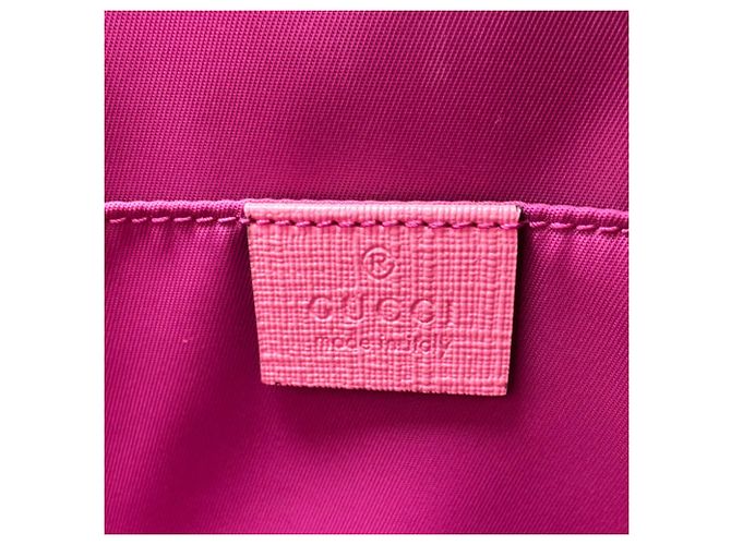 Borsa Gucci GG Supreme Canvas Marrone Rosa - vista 12