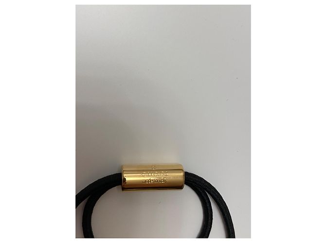 Gucci Blondie Elastico per Capelli in Corda e Oro Motivo GG D'oro - vista 2