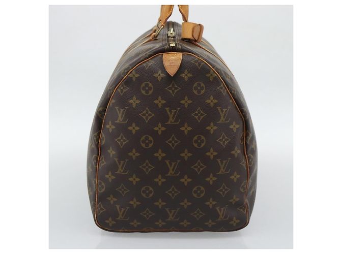 Louis Vuitton Keepall Monogram 55 Marrone - vista 3