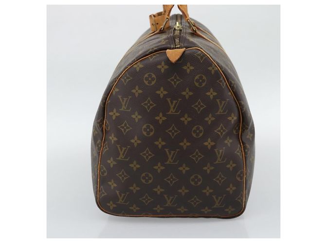 Louis Vuitton Keepall Monogram 55 Marrone - vista 4