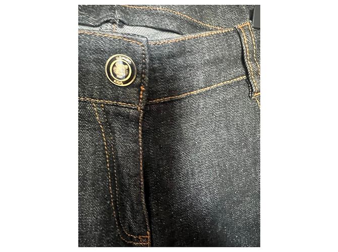 Kenzo Kids Jeans mit gesticktem Auge Dunkelblau - Ansicht 5