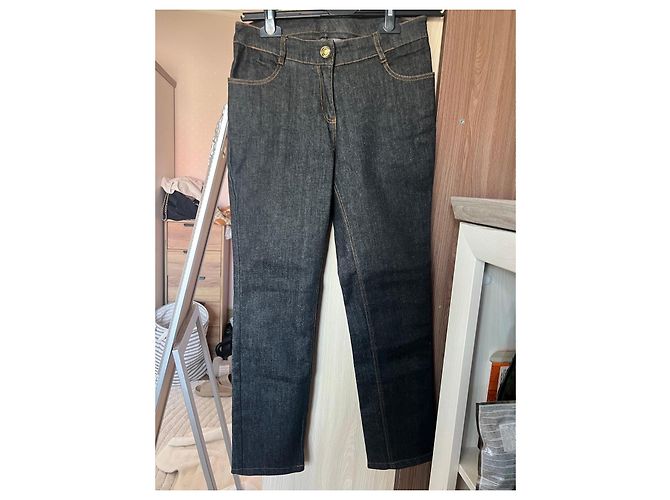 Kenzo Kids Jeans mit gesticktem Auge Dunkelblau - Ansicht 7