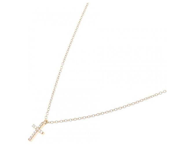 Tiffany & Co Collana Croce Tiffany in Oro Rosa - vista 2
