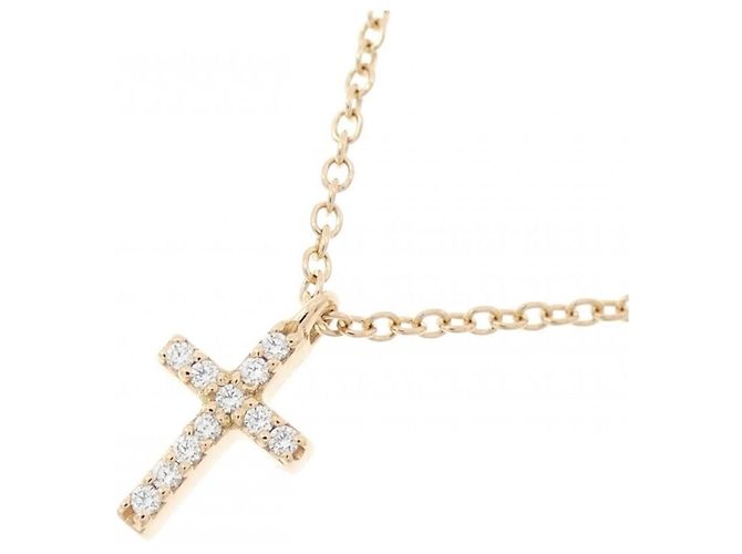 Tiffany & Co Collana Croce Tiffany in Oro Rosa - vista 3