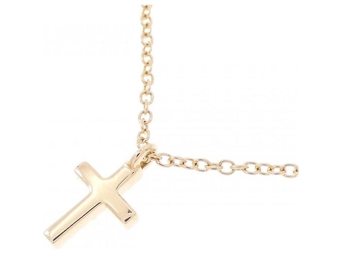 Tiffany & Co Collana Croce Tiffany in Oro Rosa - vista 4