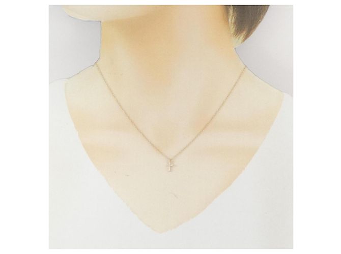 Tiffany & Co Collana Croce Tiffany in Oro Rosa - vista 6