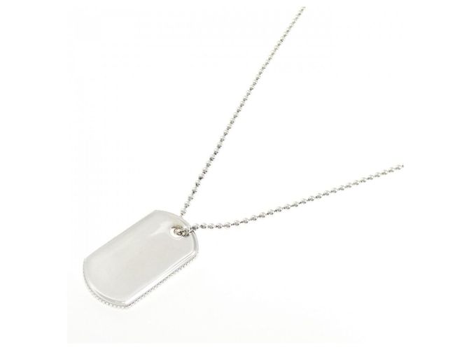 Tiffany & Co Collana Placca Militare Tiffany Coin Edge - vista 2
