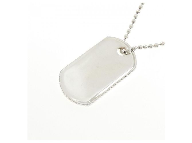 Tiffany & Co Collana Placca Militare Tiffany Coin Edge - vista 3
