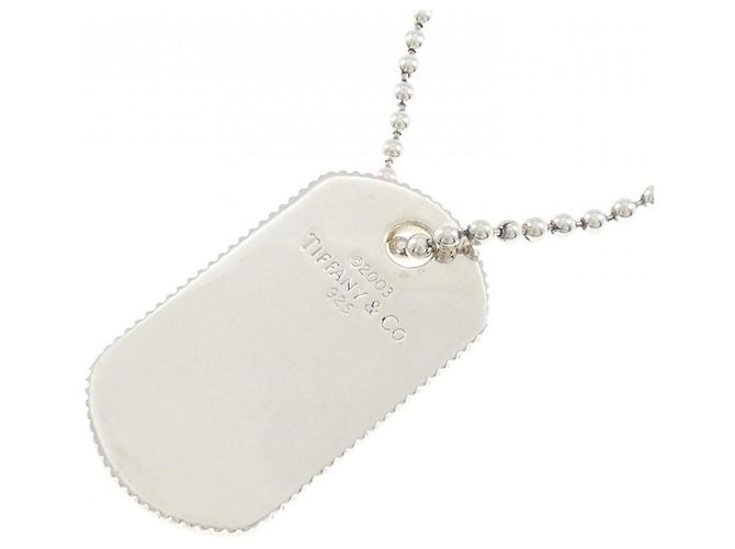 Tiffany & Co Collana Placca Militare Tiffany Coin Edge - vista 4