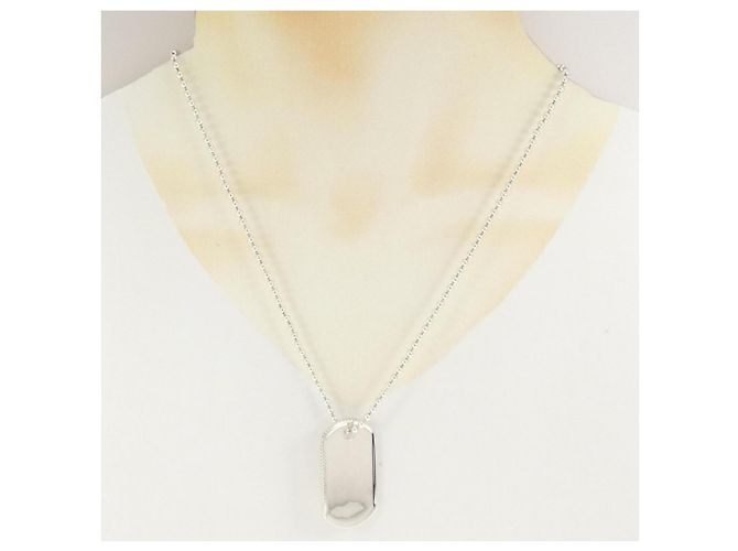 Tiffany & Co Collana Placca Militare Tiffany Coin Edge - vista 6