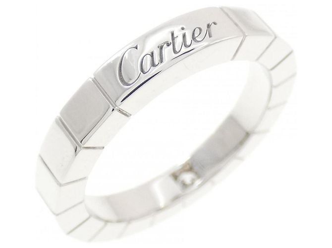 Anello Cartier Lanieres 1P in oro bianco - vista 2