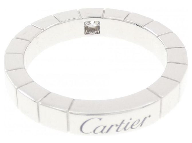 Anello Cartier Lanieres 1P in oro bianco - vista 4