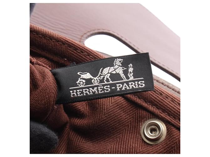 Hermès Borsa Hermes Valparaiso PM Marrone - vista 4