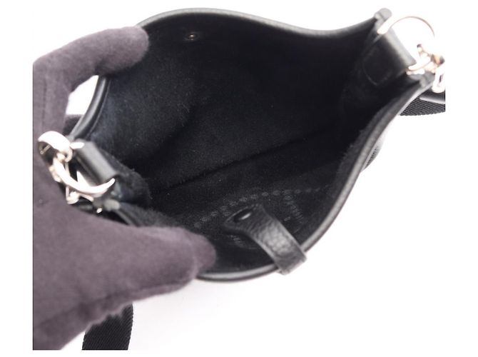 Hermès Borsa a tracolla Hermes Evelyne Amazon TPM Nero - vista 3