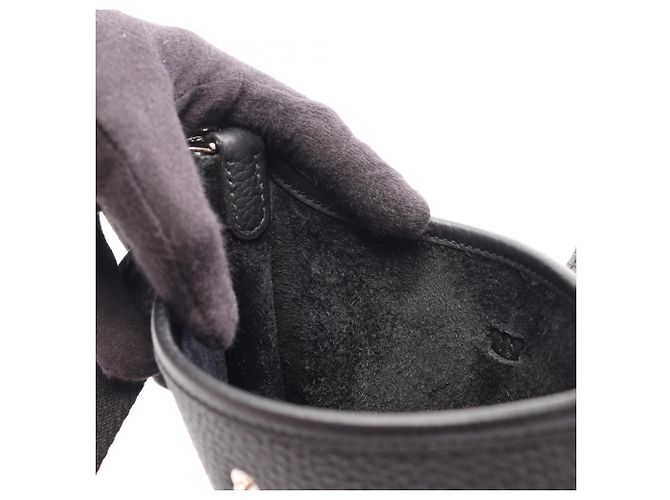 Hermès Borsa a tracolla Hermes Evelyne Amazon TPM Nero - vista 6