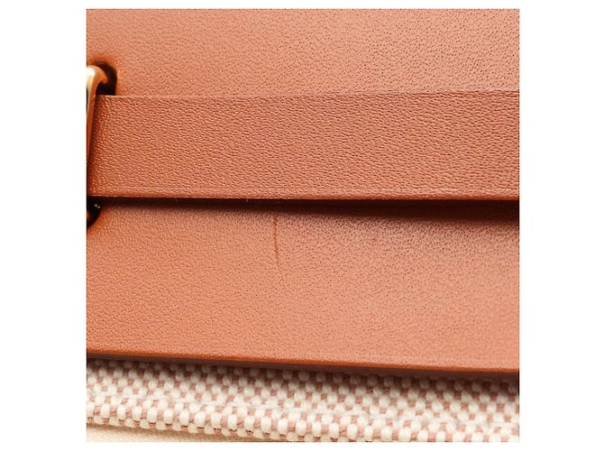 Hermès Borsa a tracolla Hermes Herbag Zip Mini Marrone Crudo - vista 8