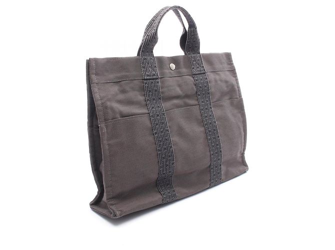 Hermès Borsa Tote Hermes Herline MM Marrone - vista 2