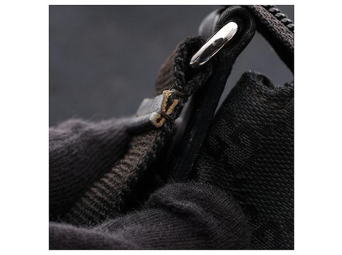 Borsa a tracolla Gucci GG Canvas Nero - vista 7