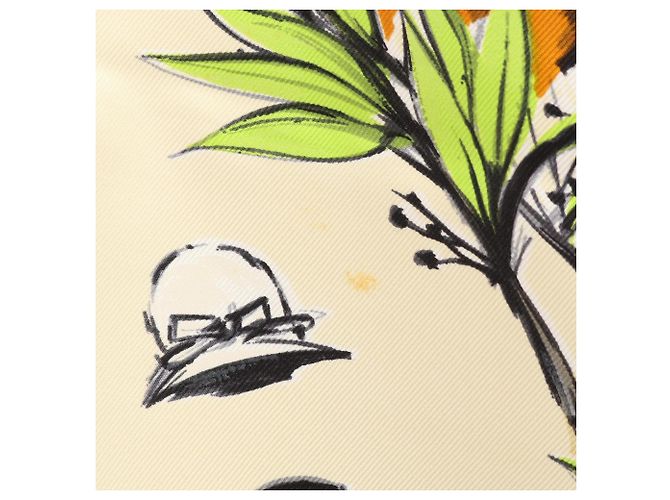 Hermès Hermes Carre 90 Seidentuch Chantilly Mehrfarben Roh - Ansicht 5