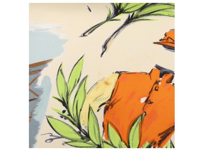 Hermès Hermes Carre 90 Seidentuch Chantilly Mehrfarben Roh - Ansicht 7