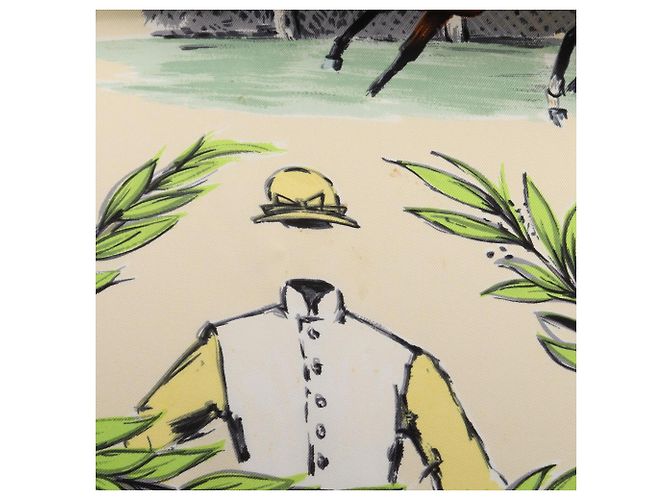 Hermès Hermes Carre 90 Seidentuch Chantilly Mehrfarben Roh - Ansicht 9