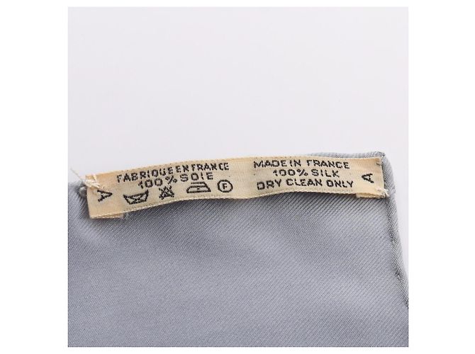 Hermès Foulard Hermes Carre 90 Correspondance Marrone Multicolore - vista 3