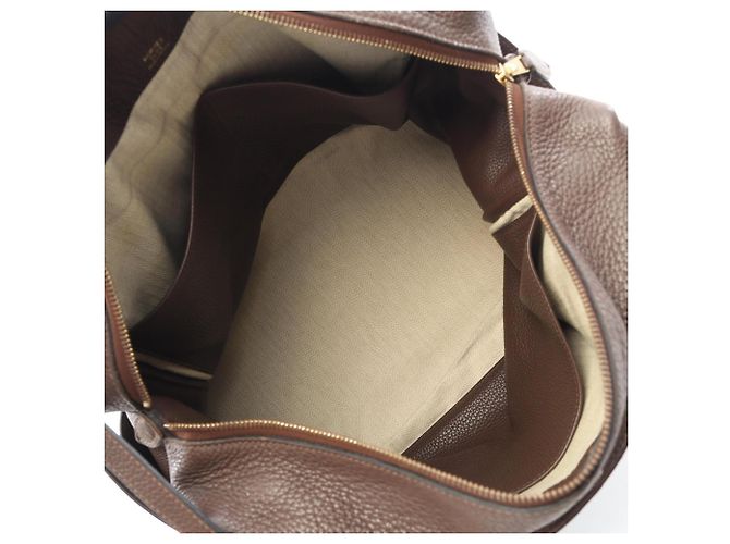 Hermès Borsa Hermes Pure Sangle 35 Marrone - vista 3