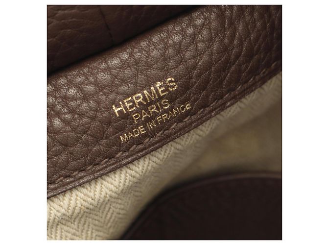 Hermès Borsa Hermes Pure Sangle 35 Marrone - vista 4