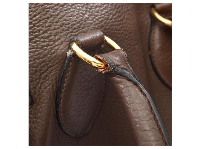 Hermès Borsa Hermes Pure Sangle 35 Marrone - vista 7