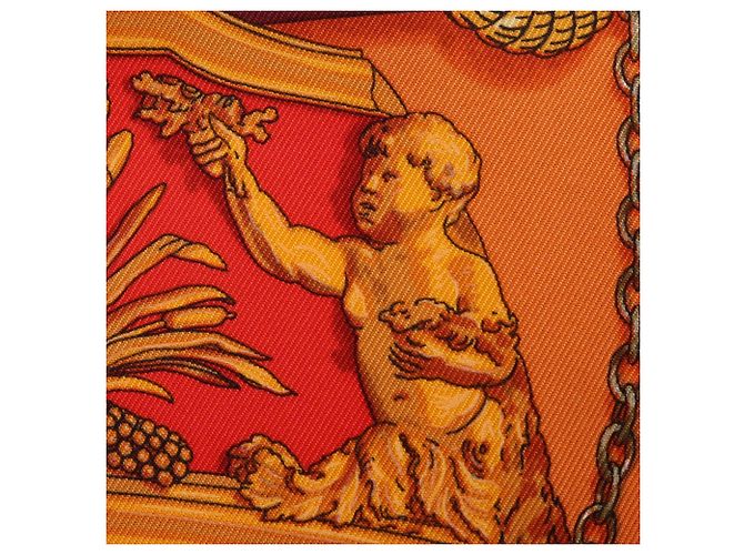Hermès Hermes Petit Carré 45 MUSEE Schal Orange - Ansicht 6