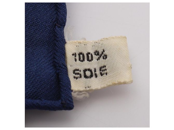 Hermès Hermes Carre 90 Les Cles Seidentuch Weiß Gelb Marineblau - Ansicht 3