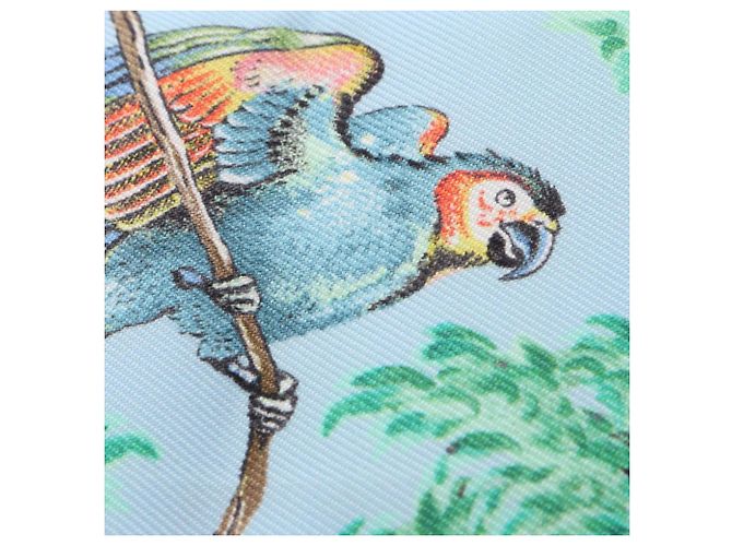 Hermès Hermes Twilly Equateur Seidentuch Blau Mehrfarben - Ansicht 10