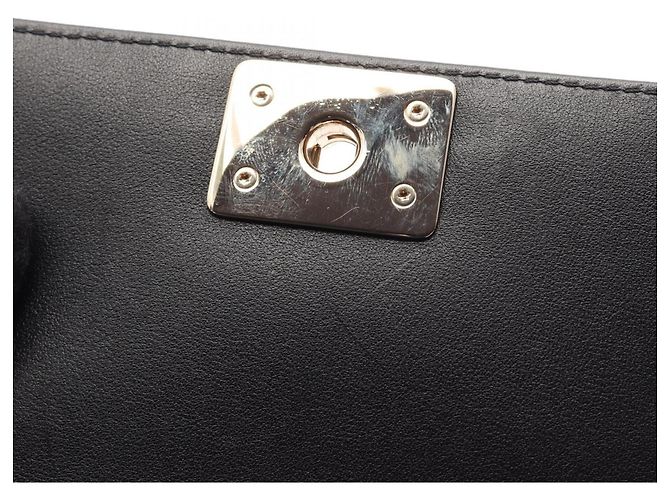Borsa a tracolla Chanel Boy Mini Chevron V-stitch Nero - vista 7