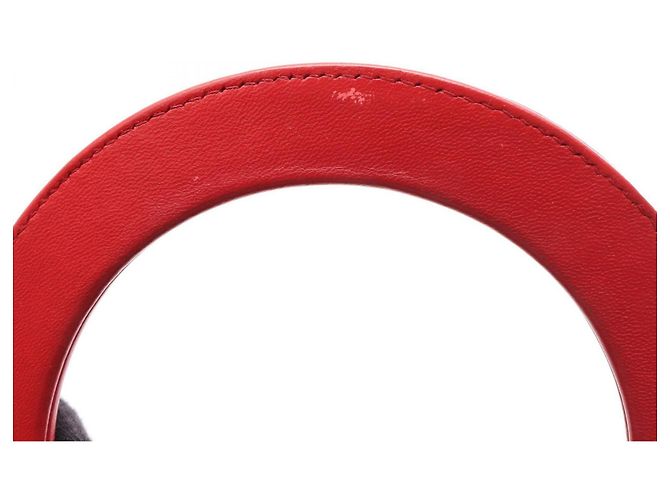 Borsa Christian Dior Dior Lady Large in pelle rossa Rosso - vista 10