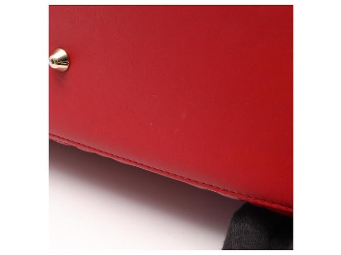 Borsa Christian Dior Dior Lady Large in pelle rossa Rosso - vista 6