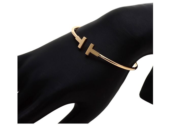 Bracciale T Wire Tiffany & Co. in oro rosa 18K - vista 6