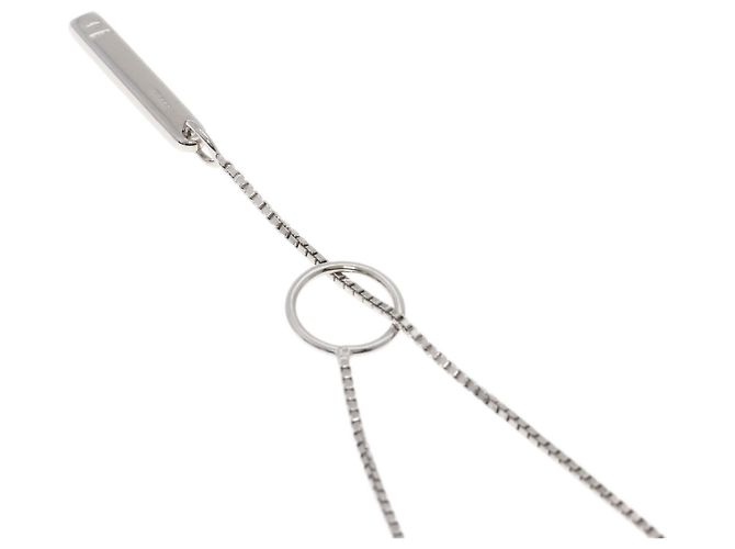 Collana Lariat Gucci in oro bianco 18K - vista 2